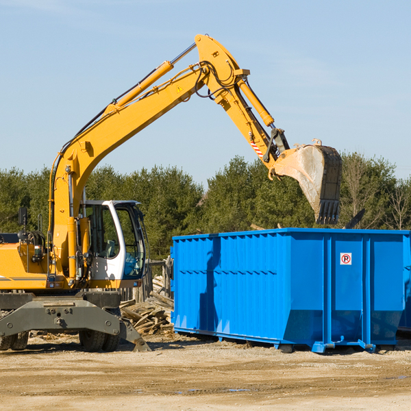 are there any restrictions on where a residential dumpster can be placed in Forest Falls California